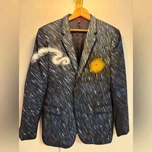 Men’s Custom Hugo Boss Suit Jacket. Vincent Van Gogh Inspired